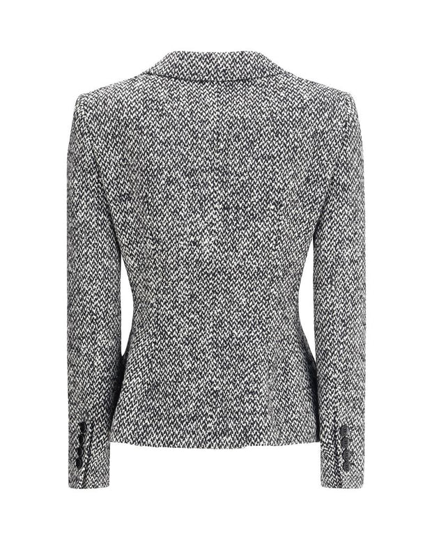 Gray Fleece Wool Blazer