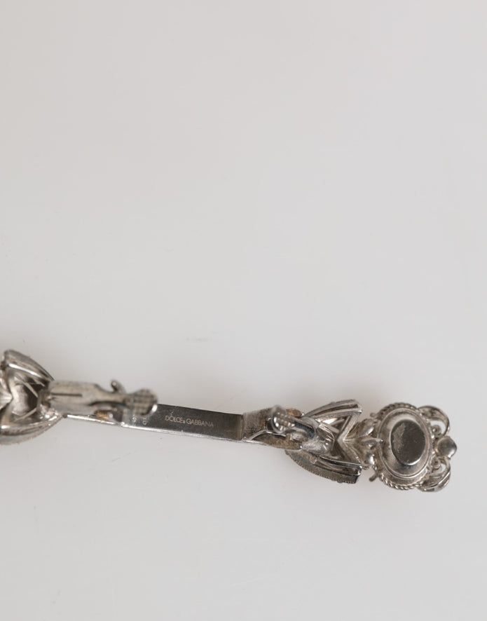 Lapel Pin 925 Sterling Silver Crystals Accessory Brooch