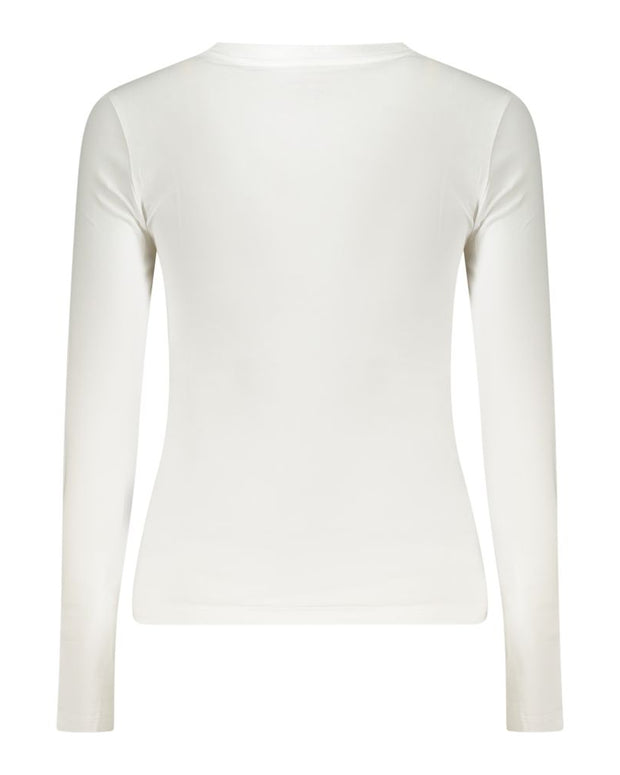 White Cotton Women T-Shirt