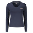 Blue Cotton Women T-Shirt