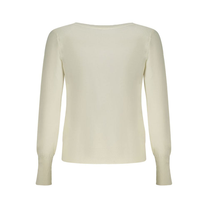 White Viscose Women Sweater