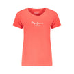 Red Cotton Women T-Shirt