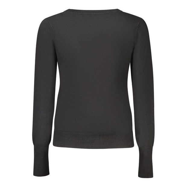 Black Viscose Women Cardigan