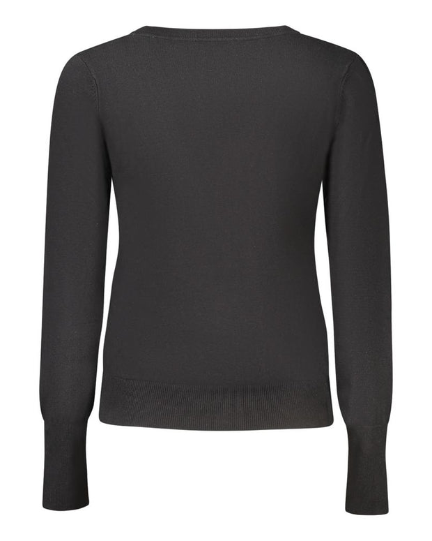 Black Viscose Women Cardigan