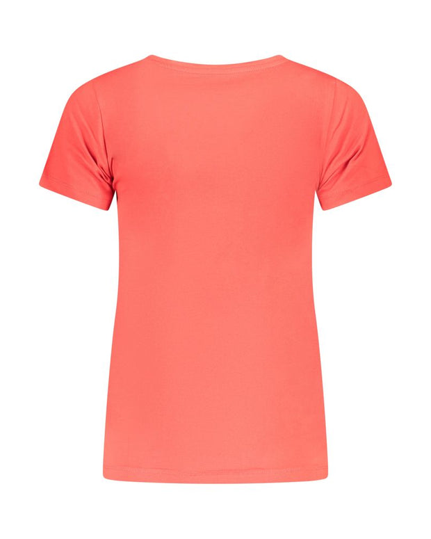 Red Cotton Women T-Shirt