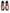 Light Powder Pink Black Leather Lace-Up Shoes