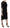Black Floral Lace Sheath Knee Length Dress