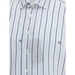 White Cotton Pattern Shirt