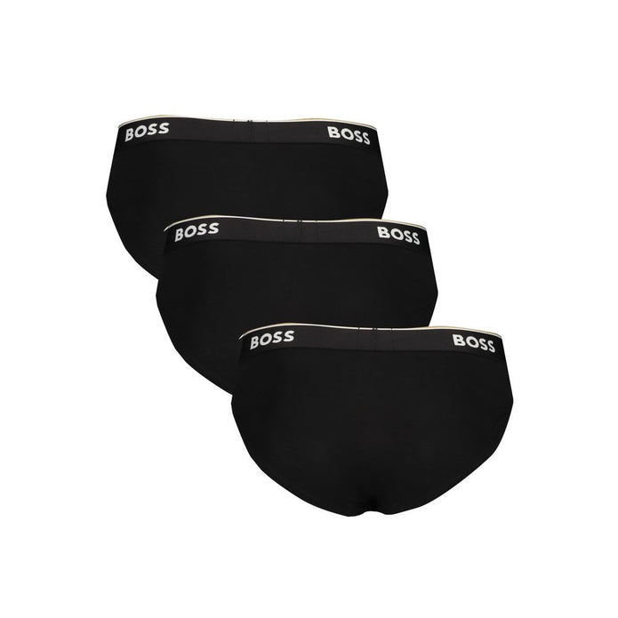 Black Cotton Men Brief