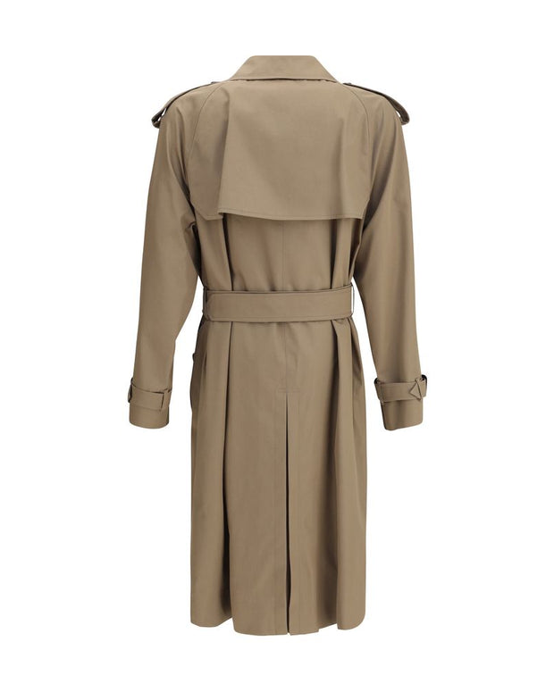 Long cotton gabardine Trench Coat