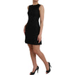 Black Sleeveless Bodycon A-line Mini Dress