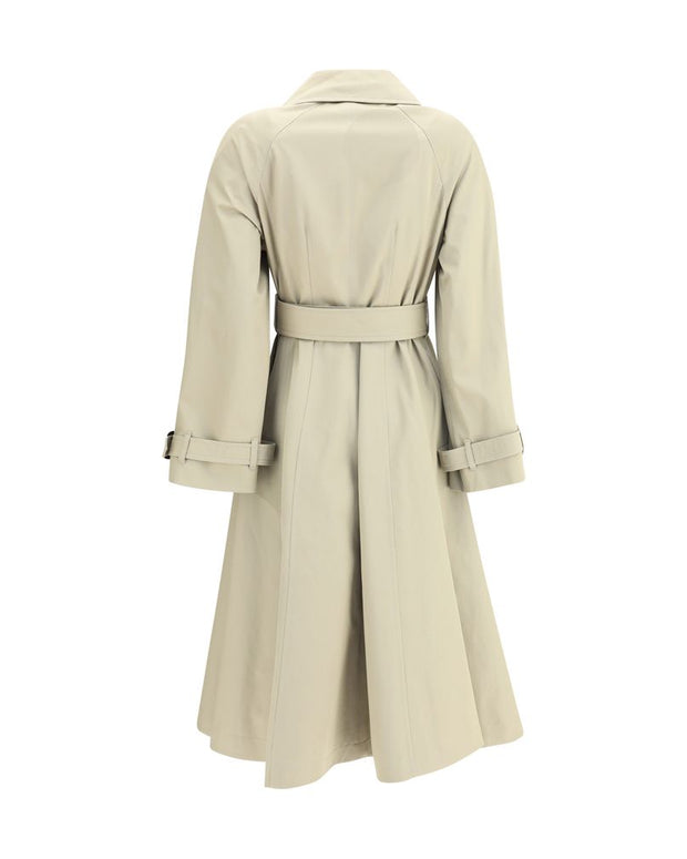 Ellingham fit-and-flare long gabardine Trench Coat