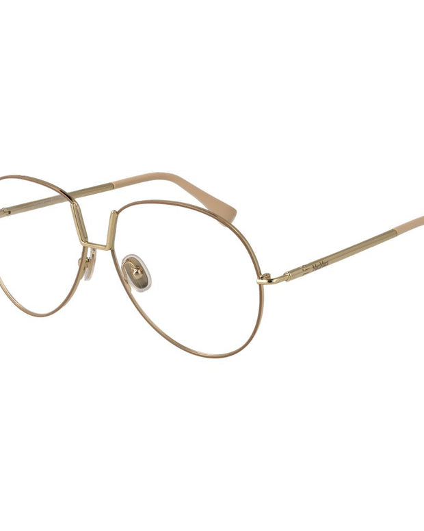 Beige Metal Glasses (Frames)