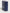 Blue Leather Logo Print Flip Holder Men Airpods Case