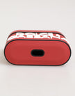 Red White Silicone Embossed Logo Accessory Airpods Case