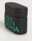 Black Mint Rubber Logo Embossed Accessory  Airpods Case