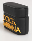 Black Yellow Rubber Logo Embossed Accessory Airpods Case