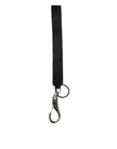 Black Silver Nylon DG Crown Men's Holder Keychain Keyring