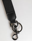 Black Red Logo Polyester Brass Holder Keychain Keyring