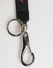 Black Burgundy Nylon DG Logo Crown Holder Keychain Keyring