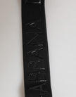 Black Polyester Stretch Rubberised DG Logo Men Keychain