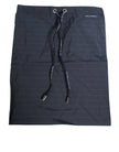 Navy Blue Polyester Nylon Pinstripe Men's Swimwear