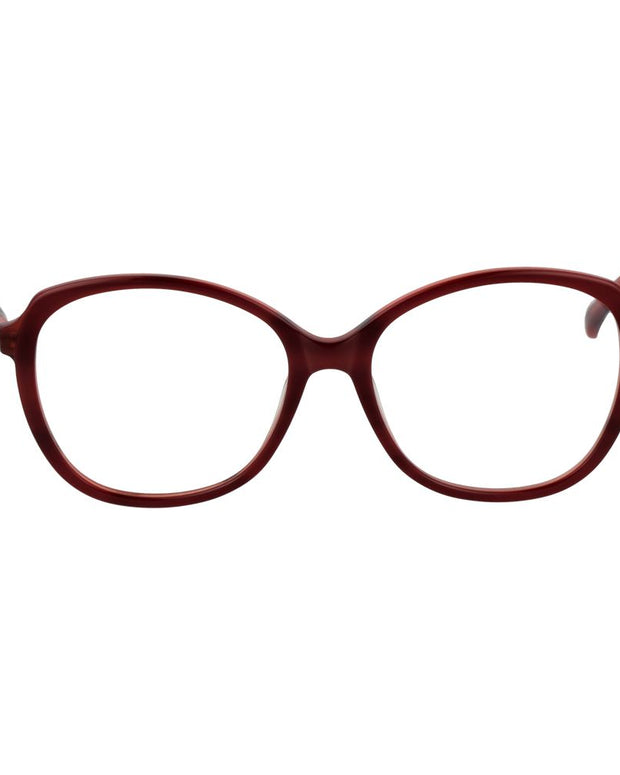 Burgundy Plastic Glasses (Frames)