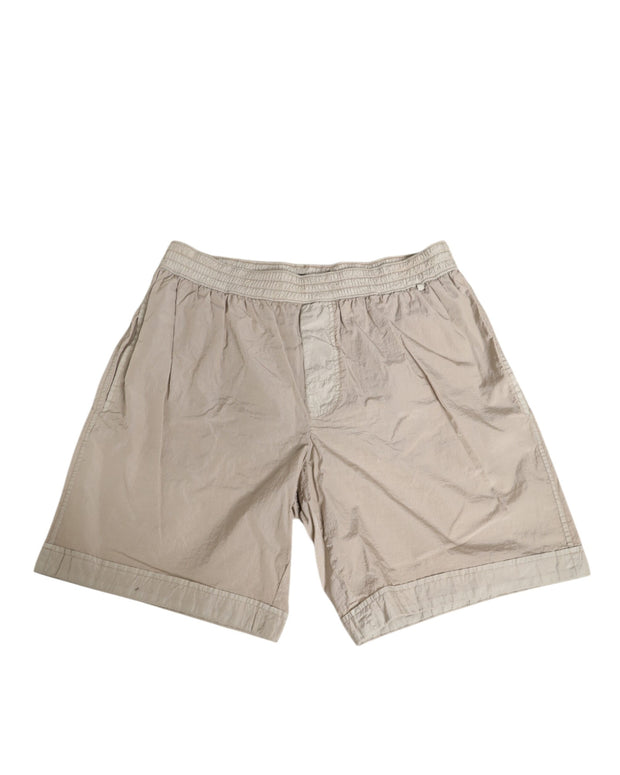 Beige Nylon Beachwear Men Boxer Short Swimwear