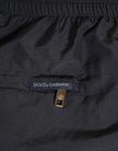 Black Nylon Side Logo Tape Shorts Swimwear