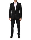 Dark Blue Cotton Men Jacket Coat Blazer Suit