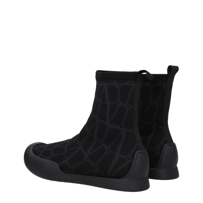 Black Fabric High Tops