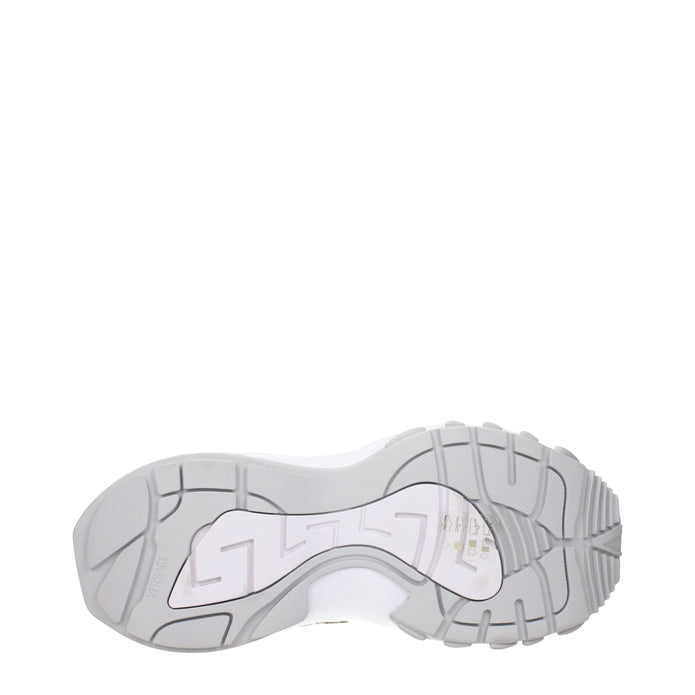 Gold Fabric Low Top Sneakers