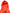 Red Fluorescent Polyester Logo Patch Hoodie Sweater