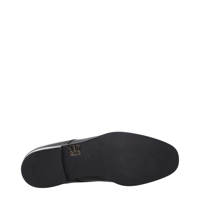 Black Leather Oxfords And Derbies