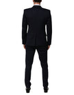 Black Wool 3 Piece Slim Fit Formal Men Suit