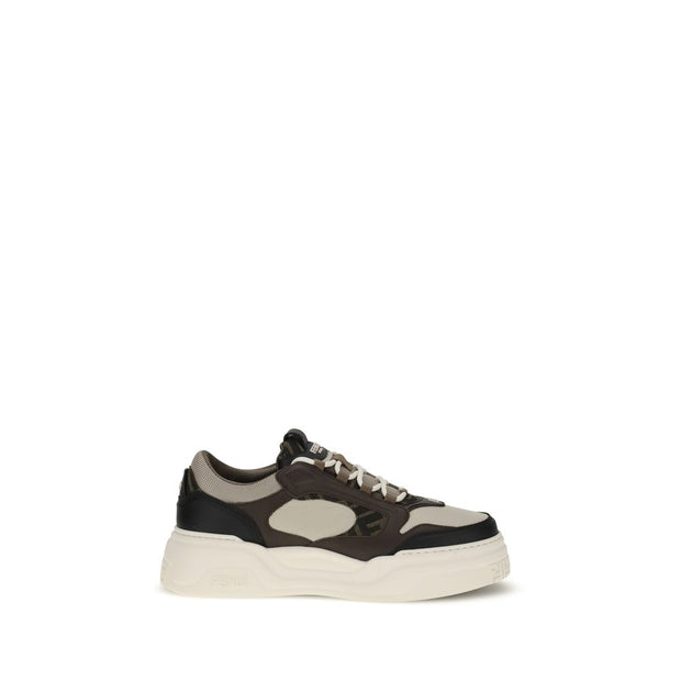 Black Calf Leather Bos Taurus Low Top Sneakers