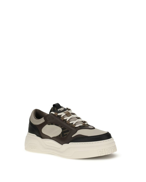 Black Calf Leather Bos Taurus Low Top Sneakers