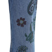 Flower and bee print flare Jeans