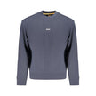 Blue Cotton Men Sweater