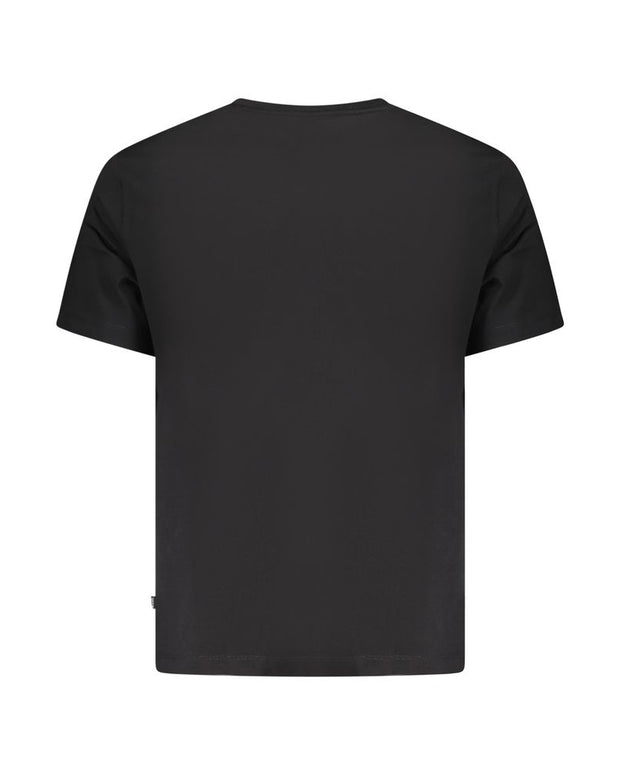 Black Cotton Men T-Shirt