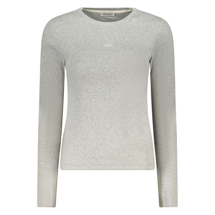 Gray Cotton Women T-Shirt