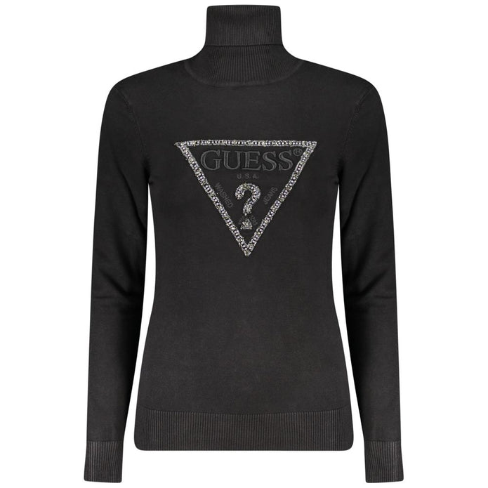 Black Viscose Women Sweater