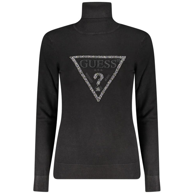 Black Viscose Women Sweater