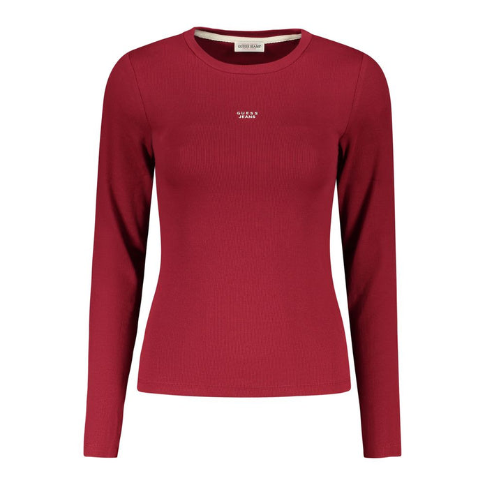 Red Cotton Women T-Shirt