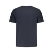 Blue Cotton Men T-Shirt