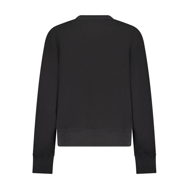 Black Cotton Women Sweater