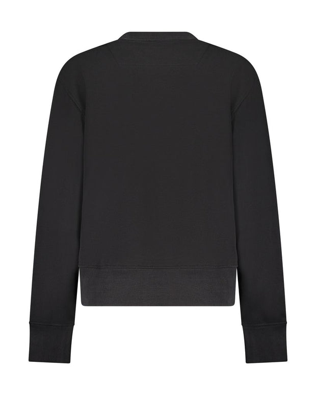 Black Cotton Women Sweater