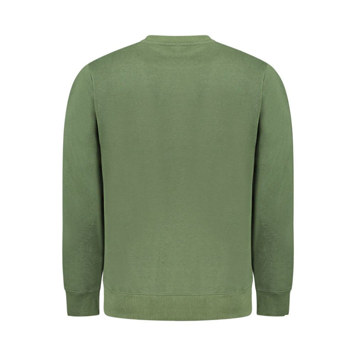 Green Cotton Men Sweater