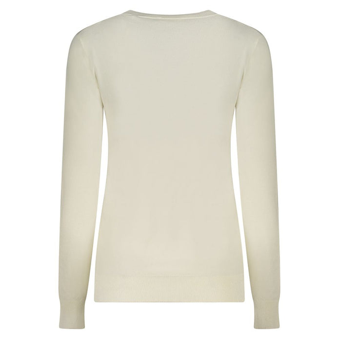 White Viscose Women Sweater