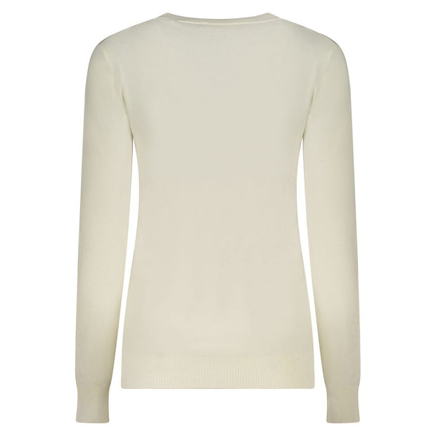 White Viscose Women Sweater